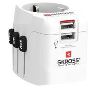 Skross Adaptateur de voyage Pro Light USB 1302470 – 2xA – World