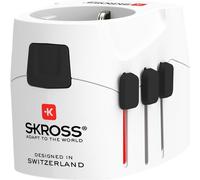 SKROSS 60601 Pro Light USB World - convient aux appareils avec ou sans mise à la terre (2 pôles et 3 pôles)