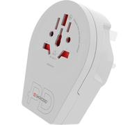SKROSS 64715 World Adapter - World to UK USB-C™ PD, blanc - Adaptateur de voyage pour tous les appareils avec ou sans mise à la terre (2 et 3 pôles), avec chargeur USB-C™ intégré et ultra-rapide (