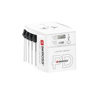 Skross Adaptateur 150 pays+ sortie USB + sortie Type C 65 watts + câble high speed charging 160 cm