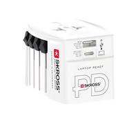 Skross Adaptateur 15O PAYS + sortie USB + Sortie Type C 45 WATTS+ cables High Speed charging 160 CM