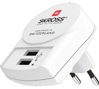 SKROSS Adaptateur chargeur USB européen 1.302421, 2 x USB-A, 2,4A