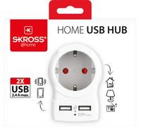 Skross - Adaptateur De Voyage Prise Europe + 2 Usb
