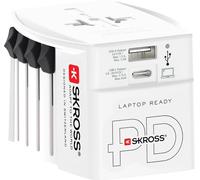 Skross - Adaptateur "World Travel" XD1042 (7,9 cm x 6,3 cm x 5,4 cm) (Blanc)