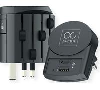 Skross Alpha avec Europe USB Charger A/C Adaptateur de voyage universel, monde entier