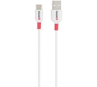 Skross Câble USB USB 2.0 USB-A mâle, USB-C® mâle 1.20 m blanc rond SKCA0002A-C120CN