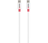 Skross Câble USB USB 2.0 USB-C® mâle, USB-C® mâle 1.20 m blanc rond SKCA0008C-C120CN