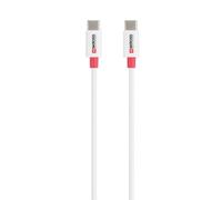 Skross Câble USB USB 2.0 USB-C® mâle, USB-C® mâle 2.00 m blanc rond SKCA0006C-CMULTICN