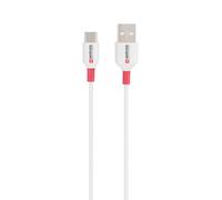 Skross Câble USB SKCA0002A-C120CN – USB 2.0 USB-A mâle vers USB-C mâle 1,20 m blanc rond