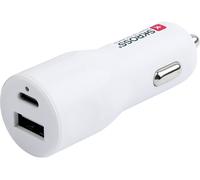 Skross Chargeur Dual car 20 W PD Charge de courant max=3.00 A 12 V sur 5 V, 12/24 V, 24 V sur 5 V