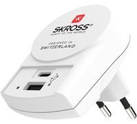 SKROSS - Chargeur Euro-USB 2xUSB 5400 mA (Type-A & Type-C)