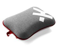 SKROSS - Mini Oreiller de Voyage - Oreiller de Voyage Ultra Confortable en Mousse à Mémoire de Forme 100% PU - Doublure Lavable - Utilisation Avion Train Voiture - Couleur Gris Foncé