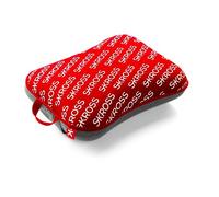 SKROSS - Mini Oreiller de Voyage - Oreiller de Voyage Ultra Confortable en Mousse à Mémoire de Forme 100% PU - Doublure Lavable - Utilisation pour Avions, Trains et Voitures - Couleur Rouge Skross
