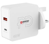 Skross Multipower Combo+ UK Chargeur USB 48 W 1x USB-A, 1x USB-C® intérieure