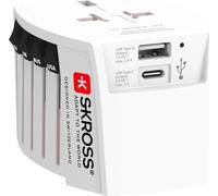 Skross MUV USB A/C Adaptateur de voyage avec USB, monde entier