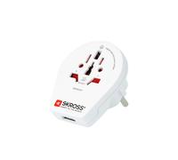 Skross Pays Adaptateur de voyage World to Europe USB