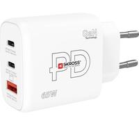 Skross Power Charger 65W PD GaN EU Chargeur USB 65 W 1x USB-A, 2x USB-C® Power Delivery blanc intérieure