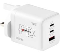 Skross Power Charger Combo+ 100W UK Chargeur USB 100 W 2x USB-C®, 1x USB-A Power Delivery blanc intérieure USB Power Delivery