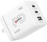 Skross Power Charger Combo+ 100W US Chargeur USB 100 W 2x USB-C®, 1x USB-A Power Delivery blanc intérieure USB Power Delivery