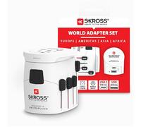 SKROSS Pro+ Adaptateur de Voyage USB AC30PD