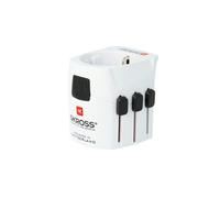 Skross Pro Light adaptateur prise d'alimentation Universel Noir, Blanc