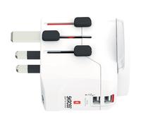 SKROSS PRO Light USB - World - Adaptateur secteur - 6.3 A (2 x USB, Type B, Type G, Type I) - blanc - Europe