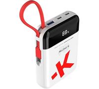 SKROSS Reload 10 Power Bank Chargeur portable 10 000 mAh, câble USB-C intégré, batterie à charge rapide pour iPhone 17/17 Air/17 Pro/17 Pro Max/Série 16/15, Galaxy, iPad, et plus encore