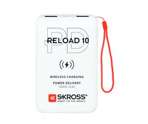 Skross RELOAD 10 Qi PD 10000 mAh Recharge sans fil Blanc