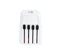 SKROSS World Adapter MUV Micro USB - Adaptateur secteur - 2400 mA - 2 connecteurs de sortie (USB) - blanc