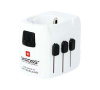 Adaptateur de voyage universel Skross Pro Light USB Blanc
