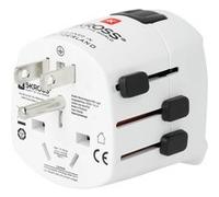 SKROSS World Travel Adapter PRO Light USB - World - Adaptateur secteur - 1575 Watt - 6.3 A (USB, alimentation) - blanc Blanc G