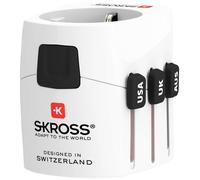 Skross - World Travel Adapter With Ground Plugs, Without Schuko Top (