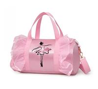 Skrskr Sport Danse pour Filles 4-6 Ans - Sac Danse Latine imperméable pour Enfants Adolescents Dancer Girls 6-8 10-12 - Sac Voyage Nuit Noir Violet en Nylon avec Poche zippée