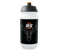 SKS 10473 Gourde Small 500 ml, plastique, avec logo, transparent/noir
