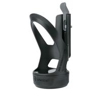 SKS Germany Spacecape & Lockage Porte-bouteille pour vélo (espace : porte-bouteille avec compartiment supplémentaire, verrouillage : porte-bouteille avec cadenas à combinaison de 75 cm de long) Noir