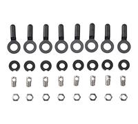 SKS 8 boulons, écrous et Embouts pour chromoplastique/Longboard Garde-Boue Unisexe, Unicolore, Taille Unique