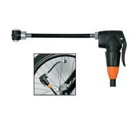 SKS Germany Adaptateur de chambre à air ZIPFLINGER – 175 mm, compatible tête Multi AV/SV/DV, Noir