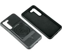 SKS COMPIT Cover pour Samsung Galaxy S24 : Housse de portable amortissant les chocs avec fixation spéciale pour les systèmes COMPIT, compatible avec le chargement sans fil, dragonne incluse