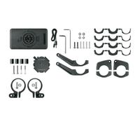 SKS GERMANY COMPIT+/POWER [3ème génération] Support de téléphone portable avec batterie externe de 10 000 mAh à monter sur le guidon (support de smartphone pour vélos et vélos électriques, fonction de