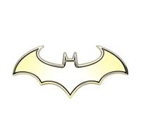 SKS Distribution® 3D Batman Chauve-Souris en Acier Inoxydable Or Haute qualité Voiture emblème Badge en.