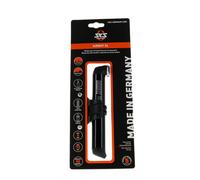 SKS GERMANY AIRBOY XL Minipompe, Pompe (pompe à vélo avec système de pompage à deux chambres, 2 parties de poignée de même taille, avec tête de valve réversible, pression max.: 5 bar, 73 PSI), noir