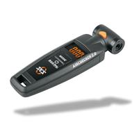SKS GERMANY AIRCHECKER (AV/SV) 2ème génération de testeur d'air comprimé pour vélos (précision de Mesure, raccord de Valve: AV&SV, Affichage numérique, écran éclairé), Noir Taille Unique