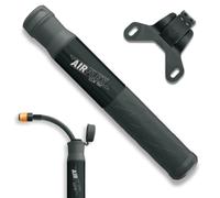 SKS Germany Airflex Explorer CLIK TEC Mini Pompe (Pompe à vélo pour Le système CLIK Valve, Tuyau Extensible avec tête de Valve CLIK TEC, poignée Ergonomique avec Composants Souples), Noir