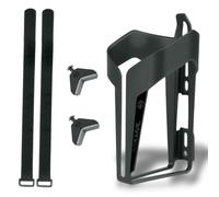SKS GERMANY Anywhere VELOCAGE Porte-bidon, Accessoire pour vélo (Porte-bidon pour vélos, Sangles incluses pour Tubes jusqu'à 80 mm de diamètre, Maintien sûr du bidon), Noir Mat