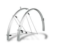 SKS GERMANY Bluemels Basic Kit Garde-Boue pour vélo 28" 45 mm Argenté Construction Robuste en Sandwich Système de sécurité ASR Entretoises en V avec ponts de Fixation pour Un Ajustement Flexible