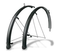Sks Bluemels Stripes 45 Mm Mudguard Set Argenté 28´´ Black