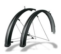 SKS GERMANY Bluemels Stripes 28″ 69 Set garde-boue (aspect rayé, construction sandwich, robuste et flexible, système de sécurité ASR, entretoises en V pour un montage facile), noir