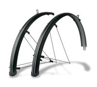 SKS GERMANY Bluemels Stripes Lot de 55 garde-boues 28″ 55 Set de garde-boue (aspect rayé, construction sandwich, robuste et flexible, système de sécurité ASR, entretoises en V pour un montage facile),