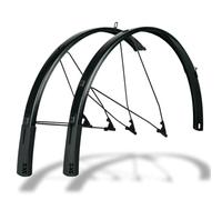 SKS Germany BLUEMELS Style 27,5"/28"/29" Garde-Boue pour pneus Largeur 46-75 mm, Accessoires de vélo (Adaptateur en V avec système de sécurité ESC, Double entretoises en U, Spoiler Flexible) Noir