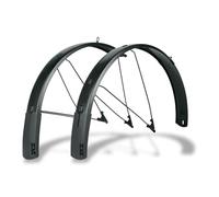 SKS GERMANY BLUEMELS STYLE Kit de protection anti-éclaboussures pour vélo 27,5" - 29" 75 mm - Noir - Avec adaptateur en V avec système de sécurité ESC, entretoises doubles en U stables, construction